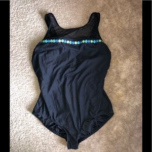Size 22W women’s black swimsuit